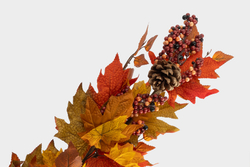 Ветка декоративная 80см Anna Lafarg Bright pumpkin Осенние листья