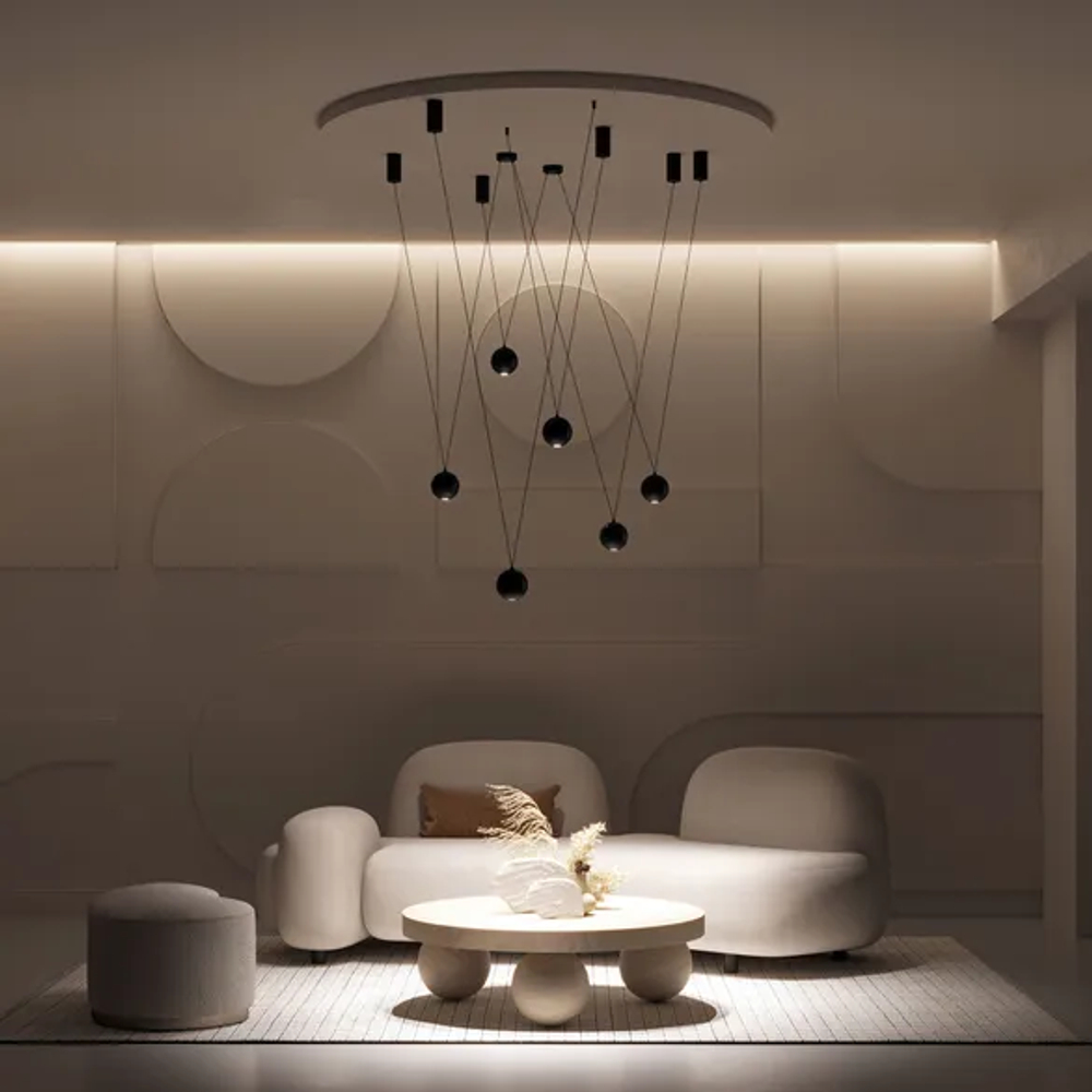 Подвес SPX-HANG-CANOPY-R70-L1500 (BK) (Arlight, Металл) 036979