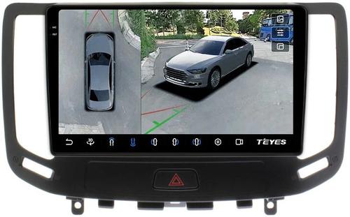 Магнитола для Infiniti G25, G35, G37 2006-2013 - Teyes CC3-2K-360 монитор 9.5" 2K QLED на Android 10, Быстрая, CarPlay, 4G SIM-слот, 4 камеры в комплекте