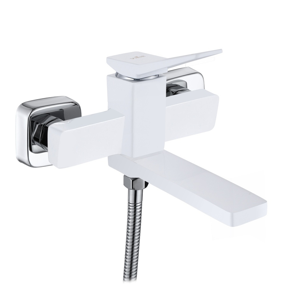 423531-F Смеситель од. для ванны кор. (БЕЛЫЙ) ViEiR (10/1шт)