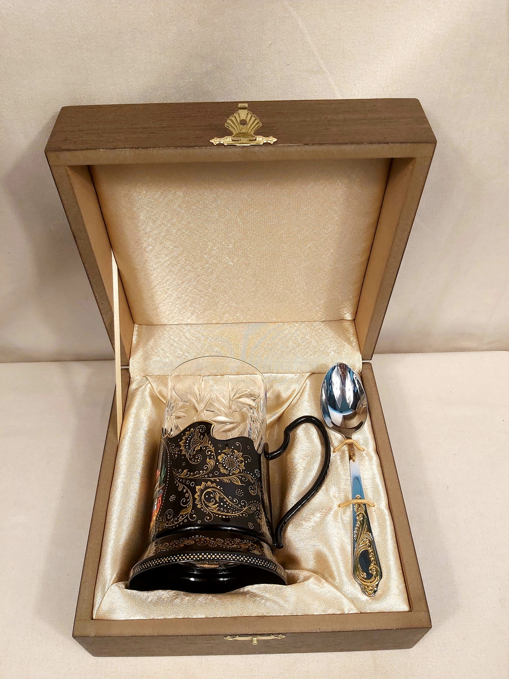 Чайный набор "Иван-царевич на сером волке" (Ручная роспись Палех)