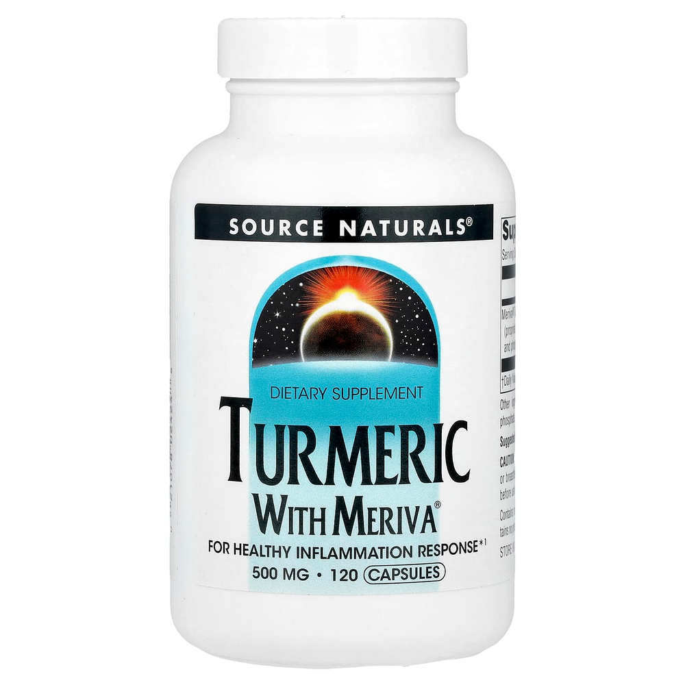 Source Naturals, Комплекс из куркумы Мерива, 500 мг, 120 капсул