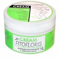 Крем "Фитофлорис"с маслом мяты, антицеллюлитный 250 мл., Алфит Плюс