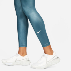Женские теннисные брюки Nike Dri-Fit One MV Shine Mid-Rise Tight Women - Grey