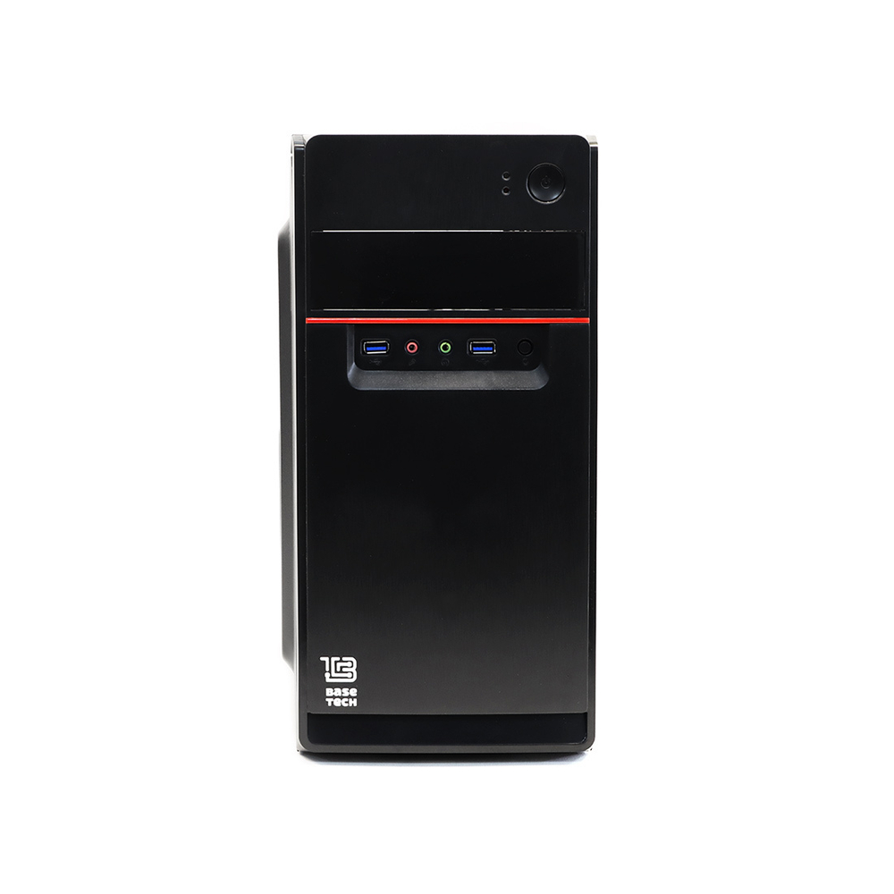Корпус BaseTech M3301, Без БП, mATX, чёрный, 2xUSB3 (BT-M3301-B)