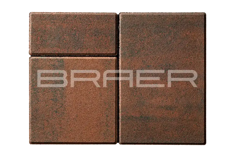 Тротуарная плитка Braer Старый город Ландхаус, Color Mix Закат, 60 мм