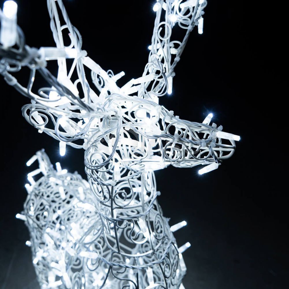 Светодиодная фигура "Олень" ажурный каркас