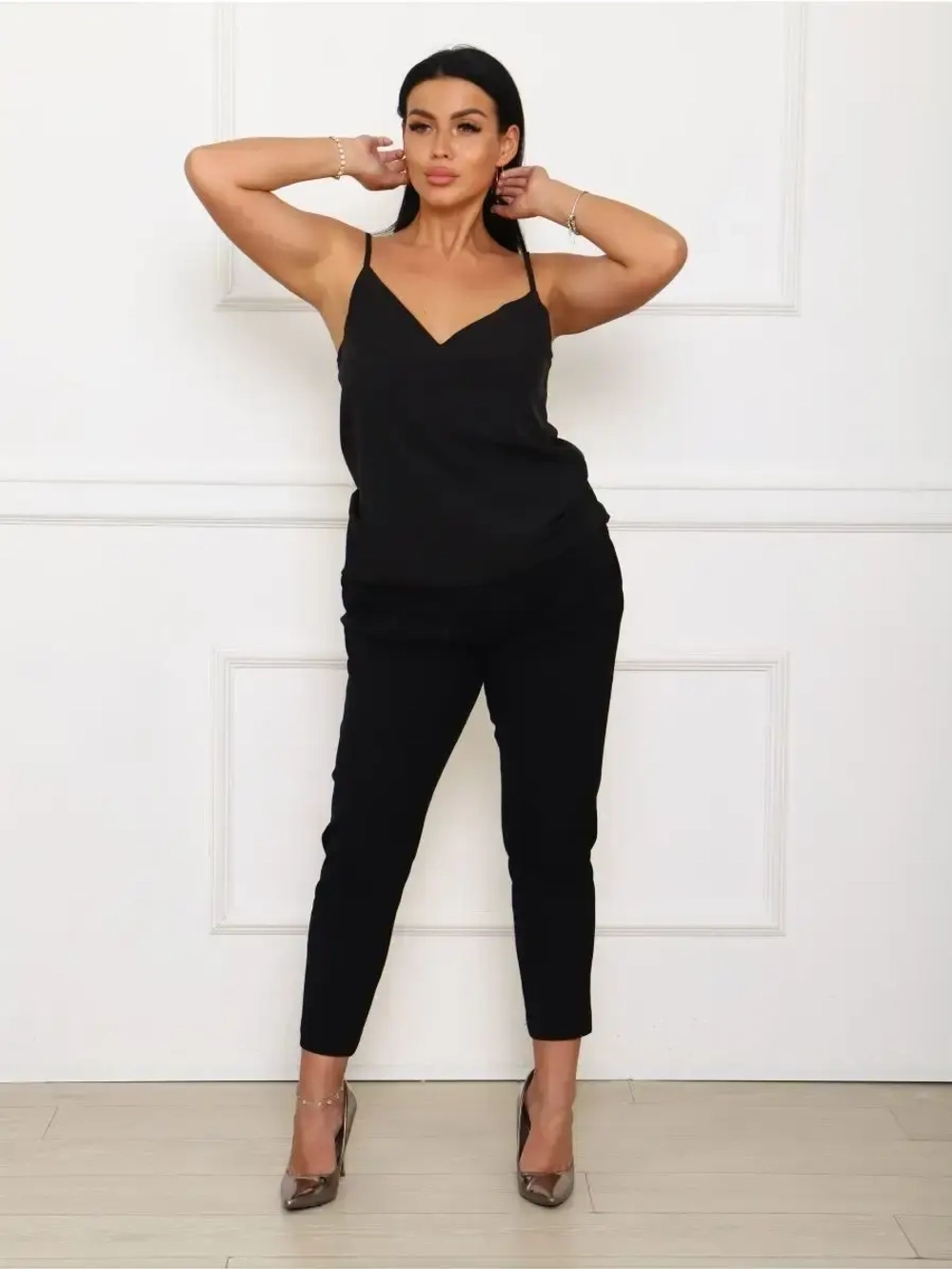 Топ под пиджак в бельевом стиле