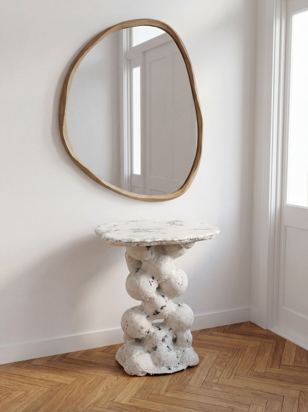 Столик "Мраморный снег" В НАЛИЧИИ