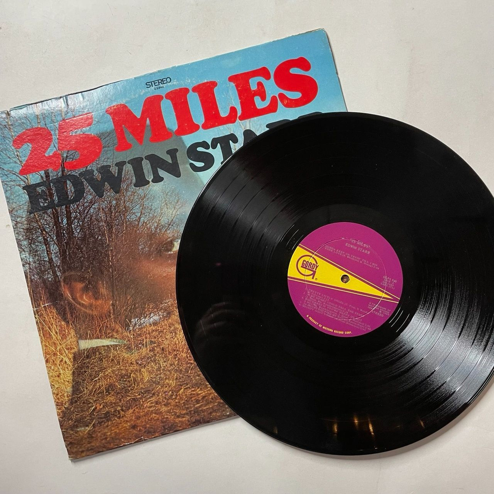 Винтажная виниловая пластинка LP Edwin Starr 25 Miles (USA 1969)