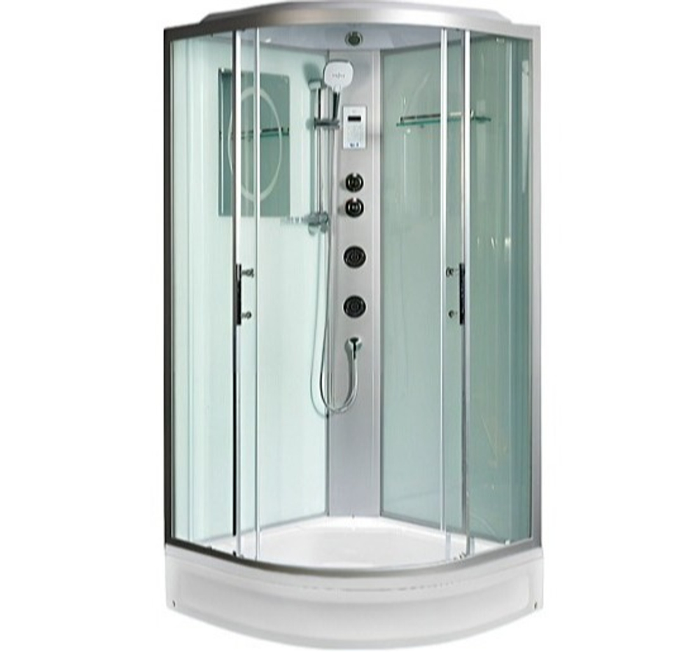 Душевая кабина WeltWasser (ВельтВассер) Werra XL 904, со средним поддоном, с электрикой и ГМ, 90x90x226