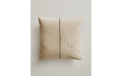 Zara Home наволочка декоративная из хлопка, терракотовый, в полоску, 45x45 см