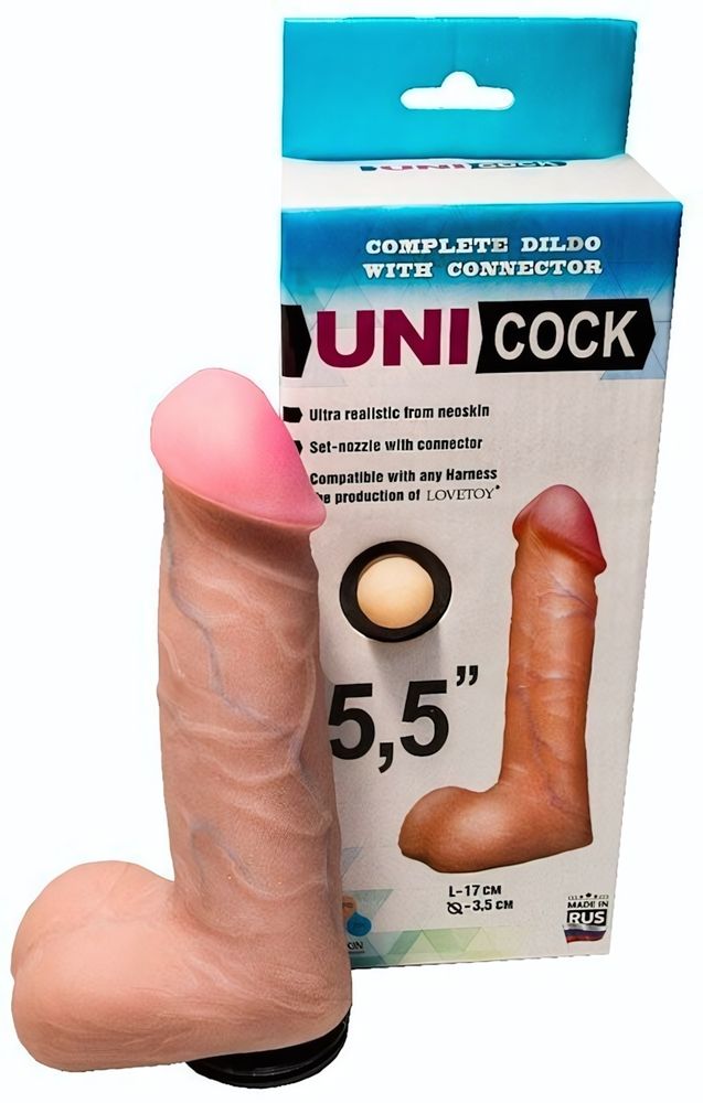 Насадка на &quot;Harness&quot; UNICOCK 5,5&quot; (Цвет: телесный)