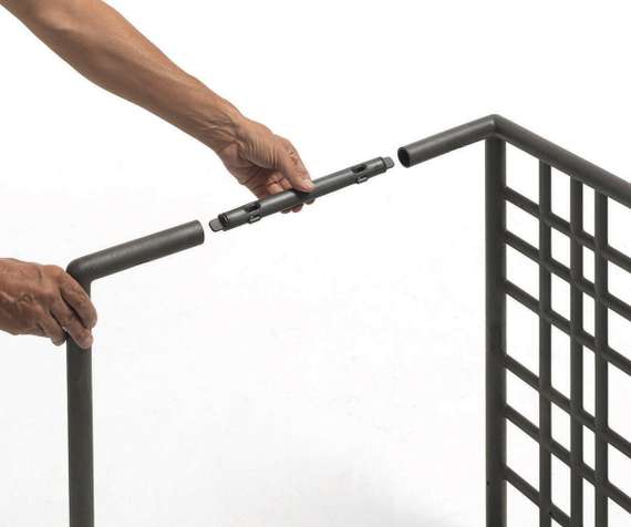 Кашпо модульное Sipario 3, 211х70 см, зеленое