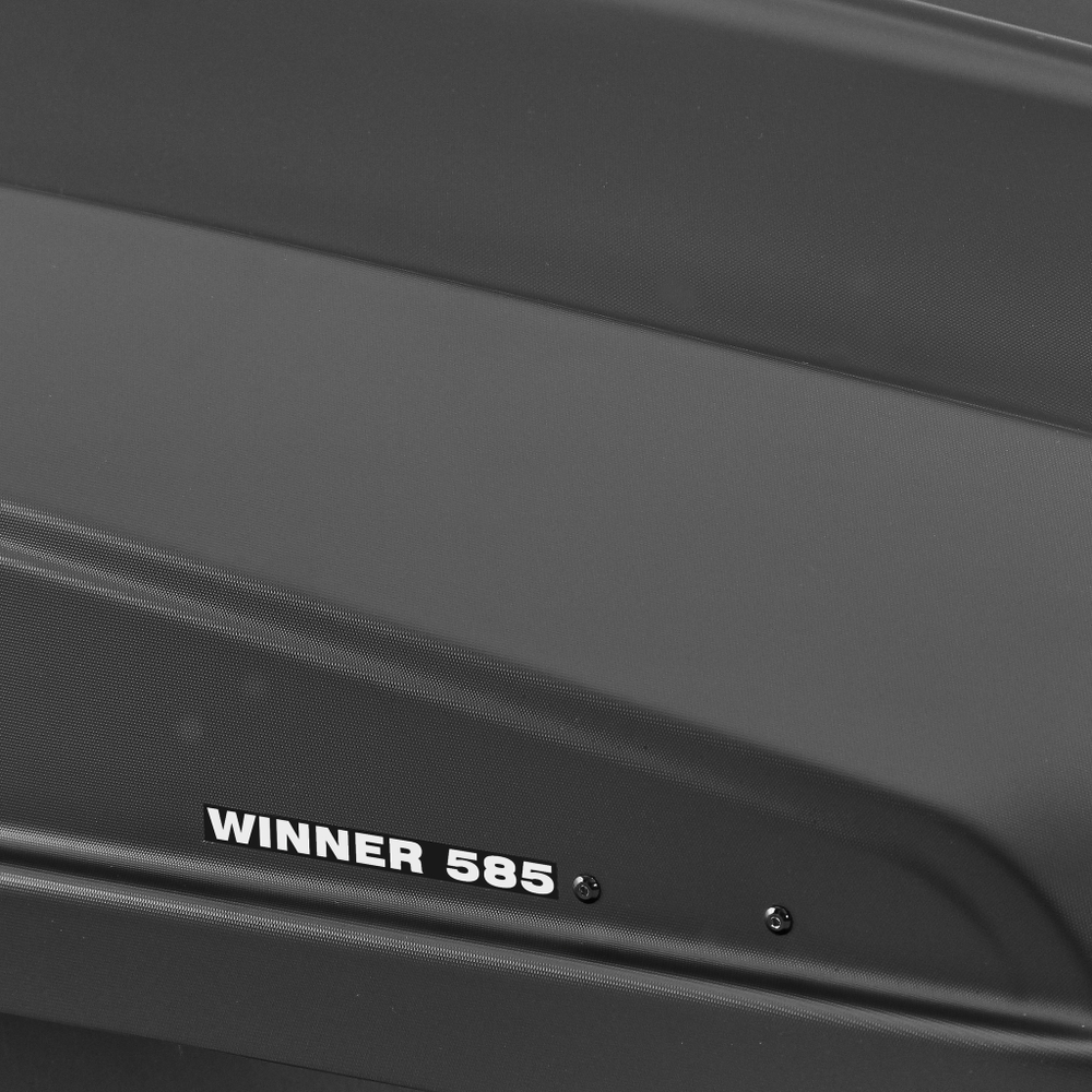 Автобокс на крышу автомобиля "Winner585" двусторонее открывание (черный диамант) / Евродеталь