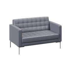 Форест Диван двухместный FR-DP-02 Oregon 17/Металл Серый 1360*800*840