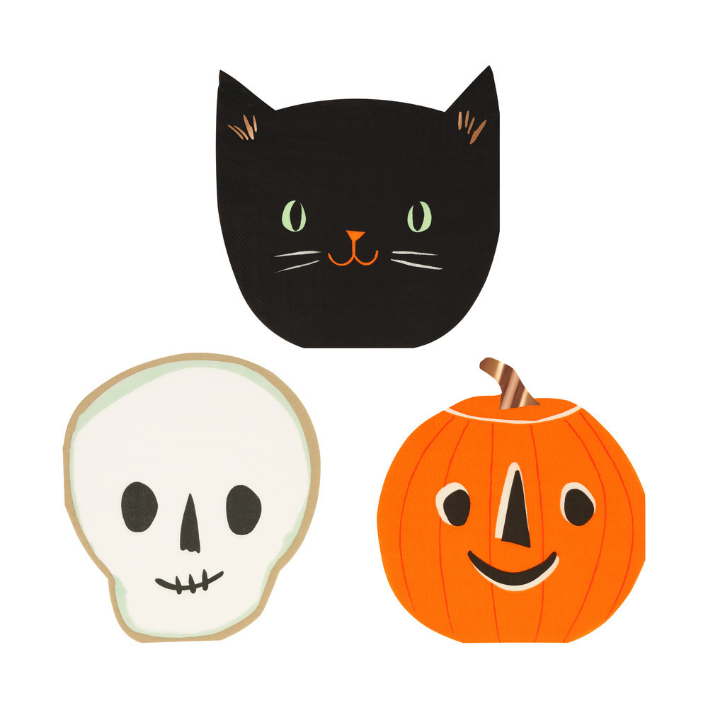 Салфетки фигурные "Happy Halloween" 16 шт. (2024)