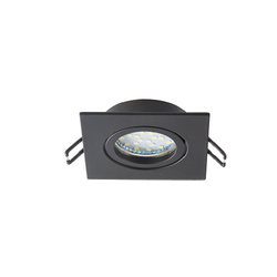 Встраиваемый светильник алюминиевый ЭРА KL87 BK MR16/GU5.3 черный