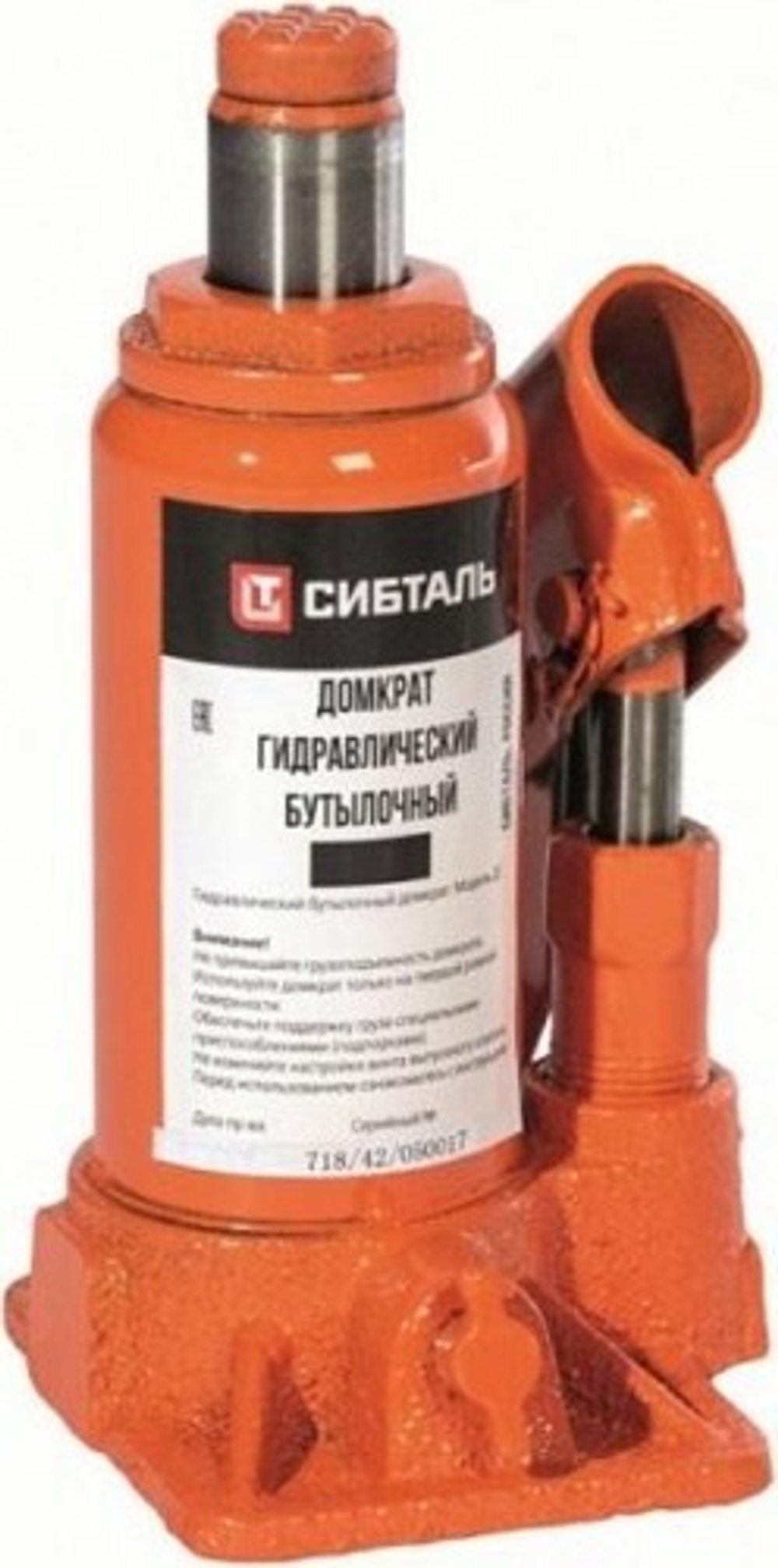 Домкрат бутылочный СИБТАЛЬ ДГ-100Т гидравлический 050 0001 0100