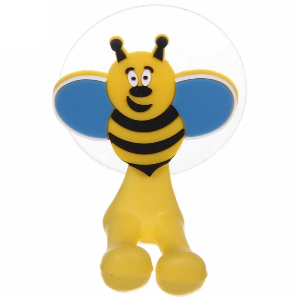 Держатель для зубной щетки на присоске «Пчелка» 4,5*3,5*6,5см
