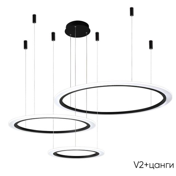 Подвесной светодиодный светильник Crystal Lux Manzana SP67W Led Black