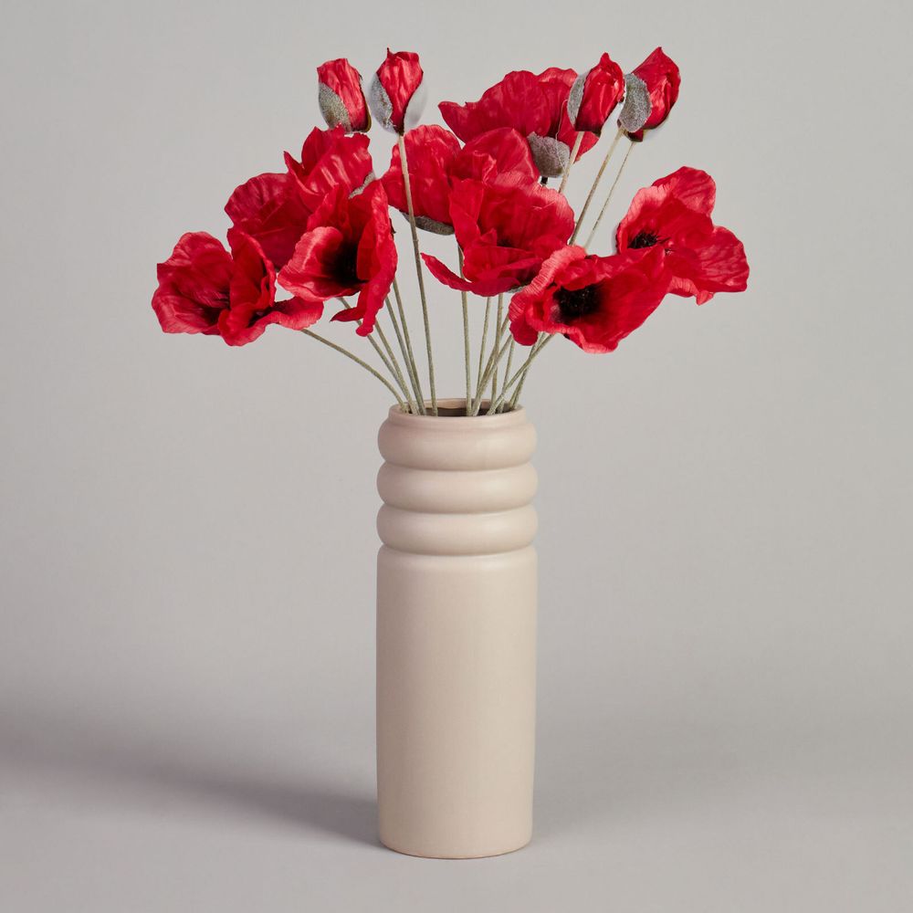 ЦВЕТОК ИСКУССТВЕННЫЙ "МАК" ВЫСОТА=50СМ. (МАЛ=24 ШТ/КОР=96ШТ.)