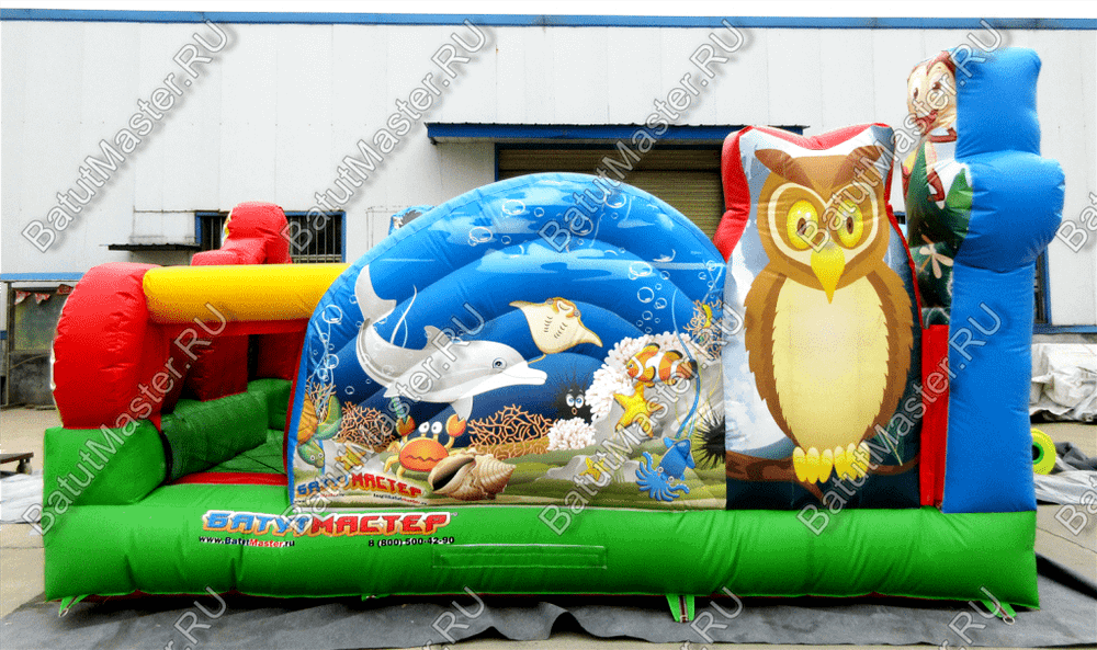 Коммерческий надувной батут "Царство зверей 2" 5*5*3,5 м