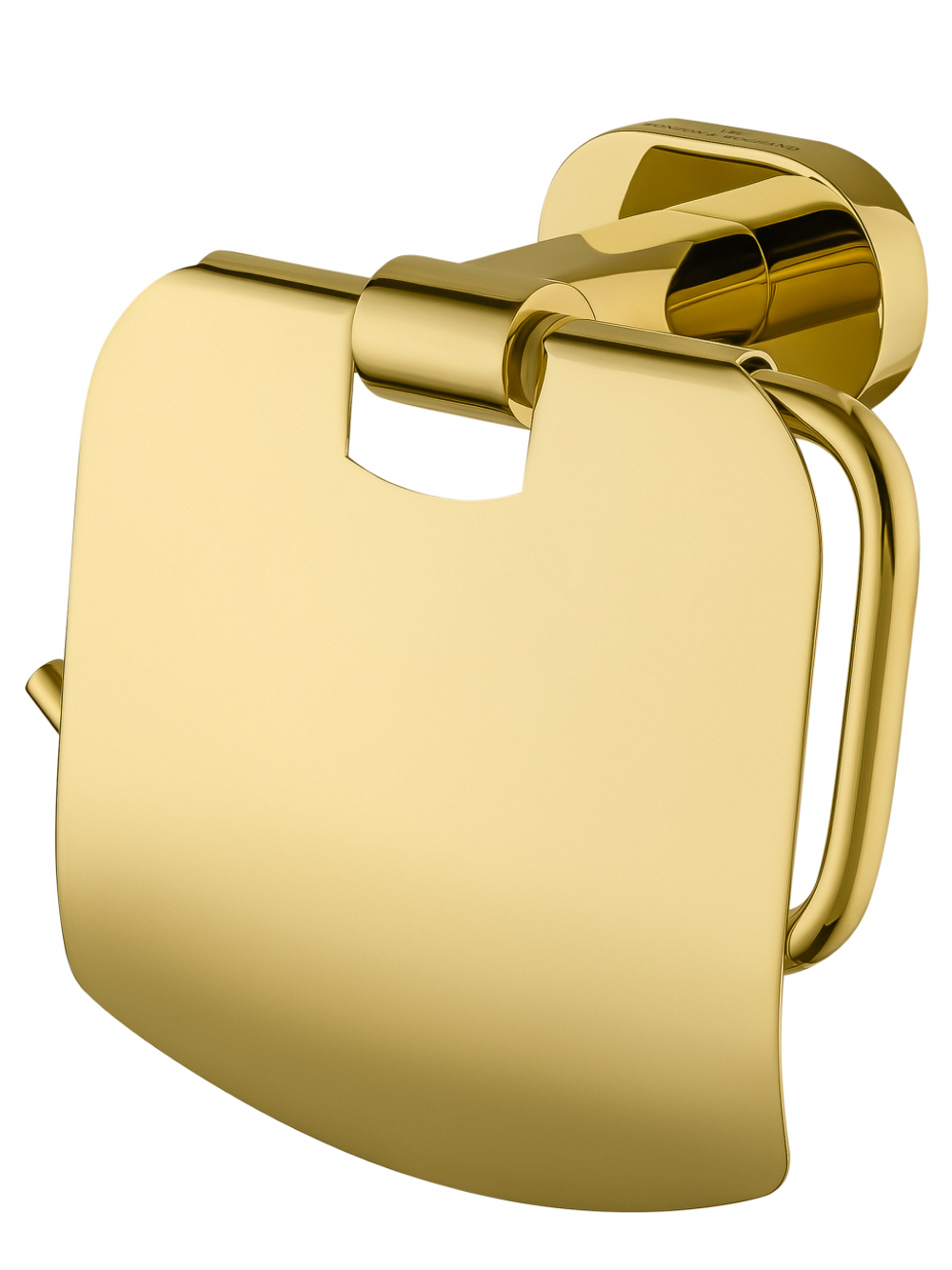 Держатель для туалетной бумаги с крышкой WONZON & WOGHAND FIRST, Глянцевое золото (WW-8426-LG)