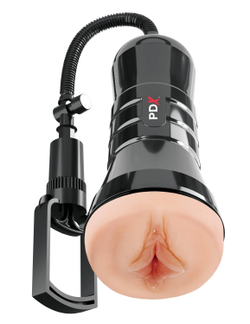 Wet Pussies, Super Sucker XXL Stroker - Мастурбатор вагина в тубе с вакуумной помпой