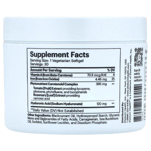 Elysium, Mosaic, поддержка старения кожи и коллагена, 30 мягких таблеток