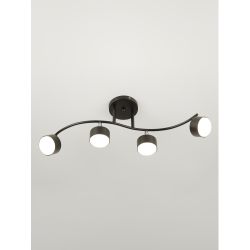 Светильник настенно-потолочный спот Rivoli   7074-704 4хGX53 15 Вт поворотный