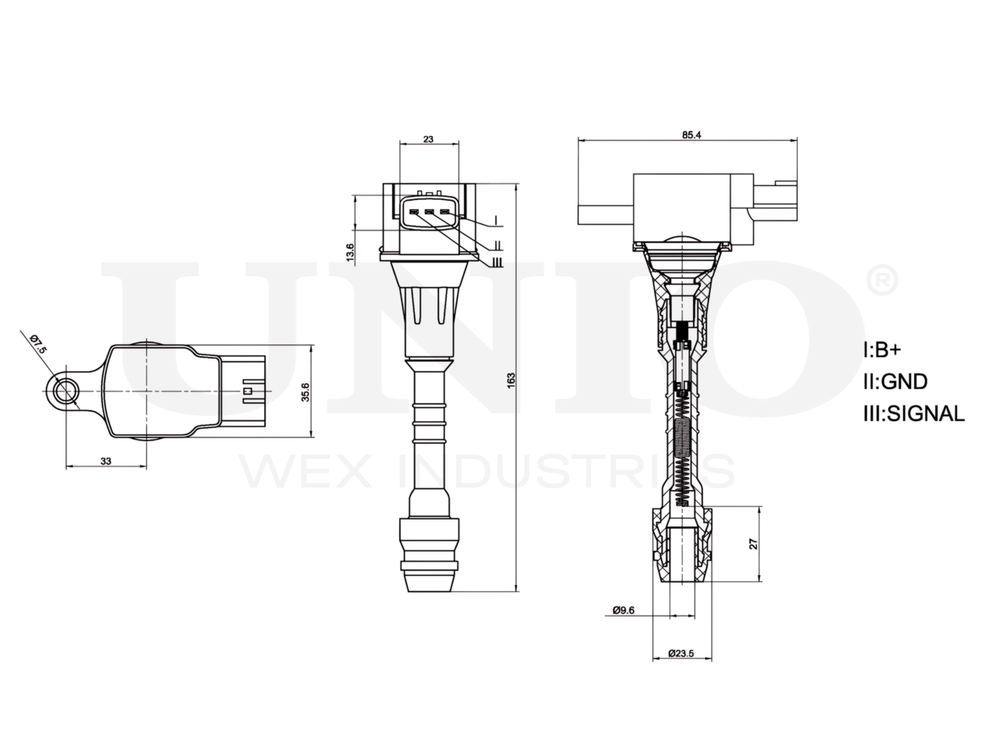Катушка зажигания UNIO IGC-10037