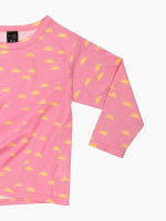 Лонгслив оверсайз Mjölk Солнышки розовые, уценка