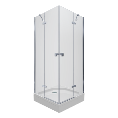 ДО "Дельта-Хром" 90х90, квад. подд. (3 места+сифонD90мм)