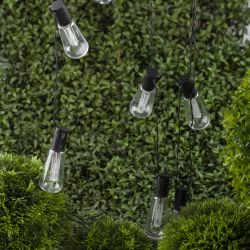 Садовая гирлянда ЭРА ERAGS012-04 на солнечной батарее мультиколор 10 LED 3,8 м | Садовые декоративные светильники