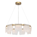 SL6021.203.54 Светильник подвесной ST-Luce золотистый/прозрачный LED 1*54W 4000K VOILE