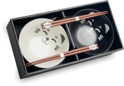 Mensa Home Набор из 2 мисок для кошек 15х7 см + палочки для еды