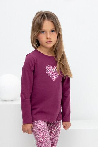 джемпер  для девочки  КР 302178/1/насыщенная клюква к405