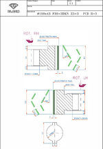 PCD фреза D.100x43x30+DKN Z=3+3 SYMM 2 шт. для Brandt, SCM, IMA, Holzher