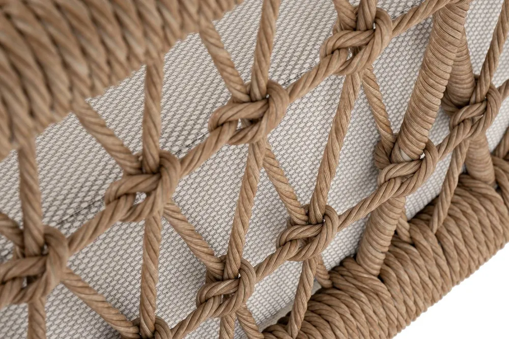 "Венеция" лаунж-зона из искусственного ротанга, цвет соломенный