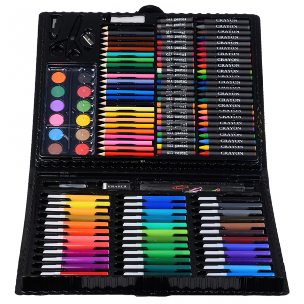 Набор для детского творчества Artists Corner 150 предметов, в чёрном портфеле