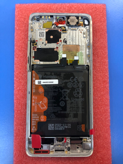 Дисплей в сборе с тачскрином,рамкой и новой акб silver для Huawei P50 Pro Оригинал