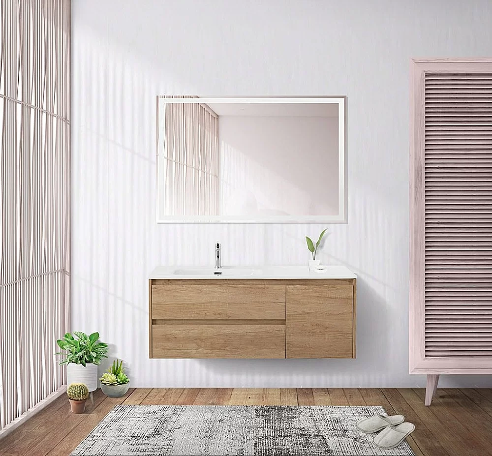 Тумба с раковиной BelBagno KRAFT 2C-1A 120 натуральный дуб небраска