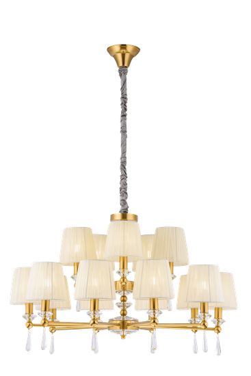 8902/10+5LT BRASS (1) Люстра (NW)