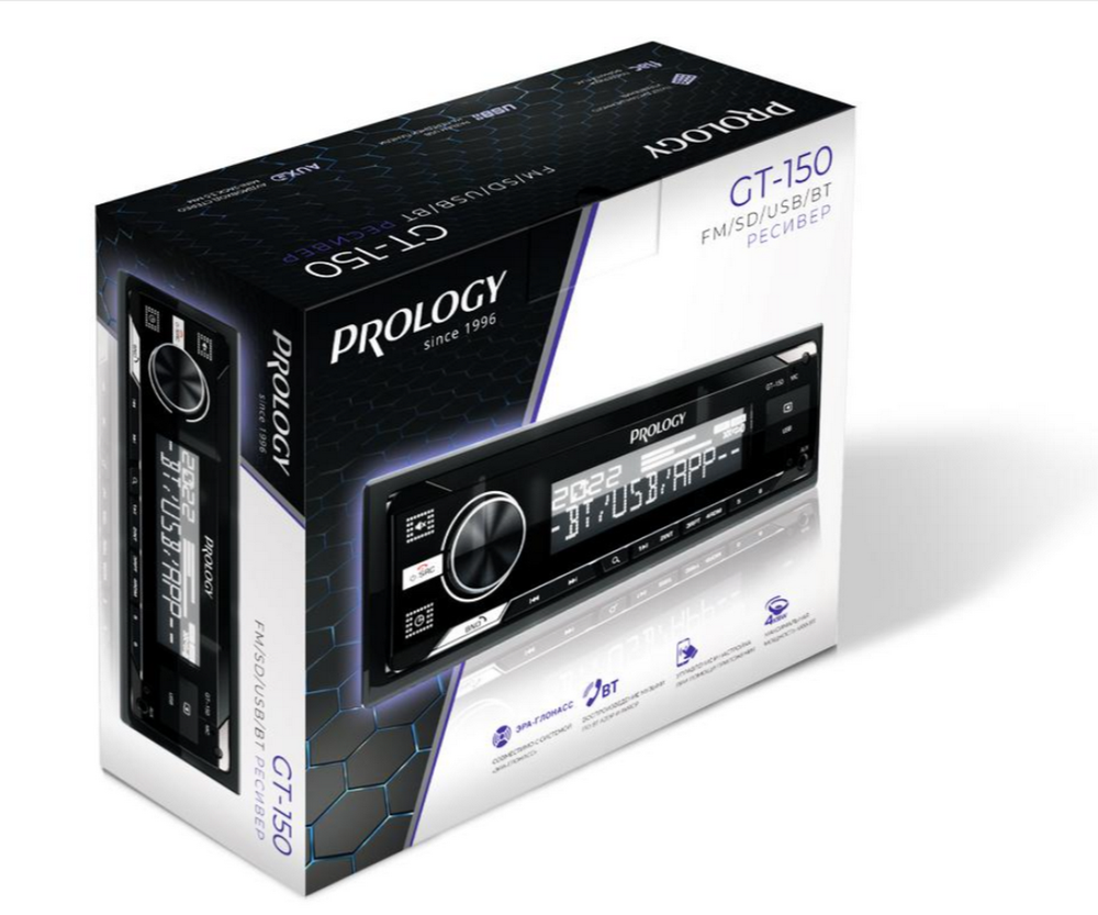 Автомагнитола Prology GT-150 FM/SD/USB/BT ресивер
