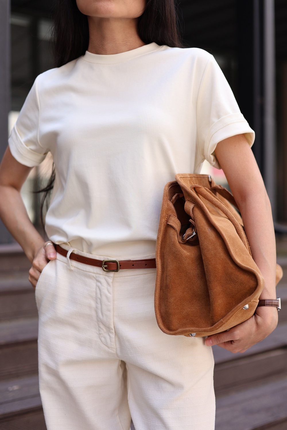 футболка свободного кроя