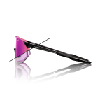 Спортивные очки 100% HYPERCRAFT SQ Gloss Black - Purple Flash Mirror Photochromic Lens