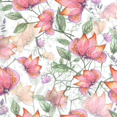 Элегантные акварельные абстрактные цветы