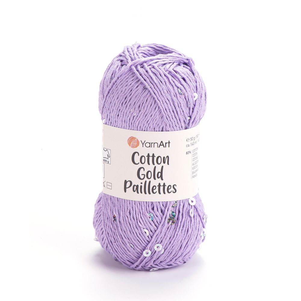 Пряжа YarnArt Cotton Gold Paillettes