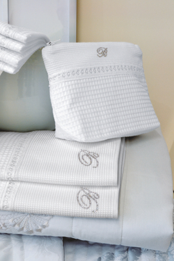 Полотенце 100х150 Blumarine Cheryl серое Италия вид